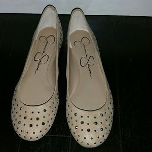Jessica Simpson "Mikia" Ballet Flats 7M Cocoa Sand